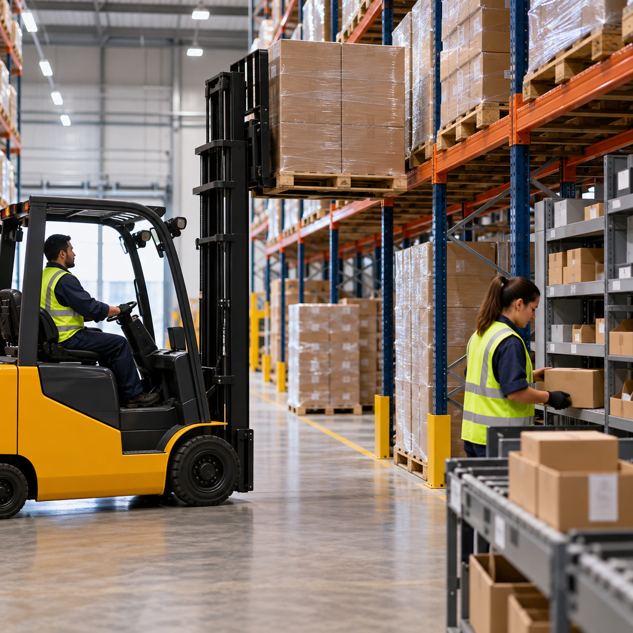 Armazenagem e separação de materiais